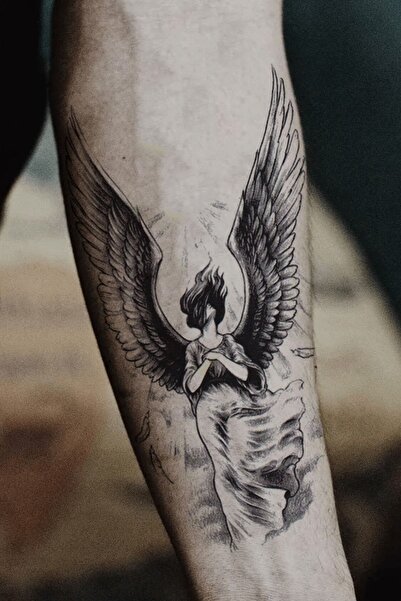 BP Tattoo Angelic Büyük Boy Unisex Geçici Melek Dövme