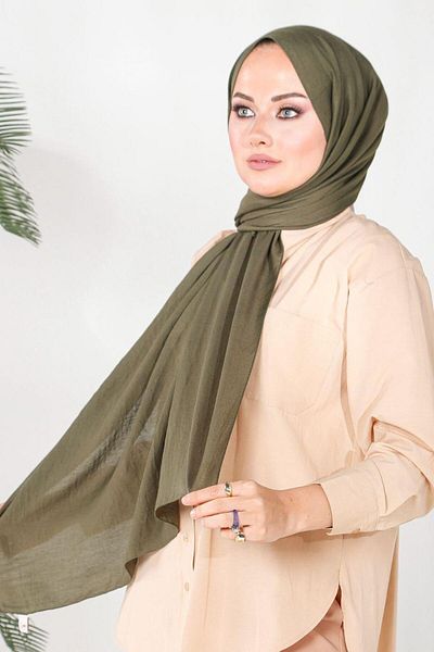 HAREM SCARF Χακί Χαρέμι ​​Amor Σάλι - Χακί Χρώμα