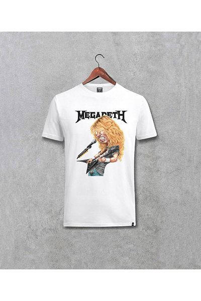 Pisa Art Унисекс тениска с персонализиран щампован принт на Дейв Мъстейн от Megadeth