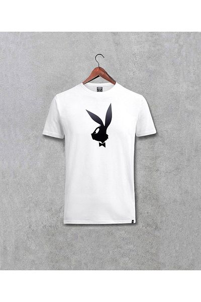 Pisa Art Looney Tunes Bugs Bunny με στάμπα Unisex Λευκό T-shirt