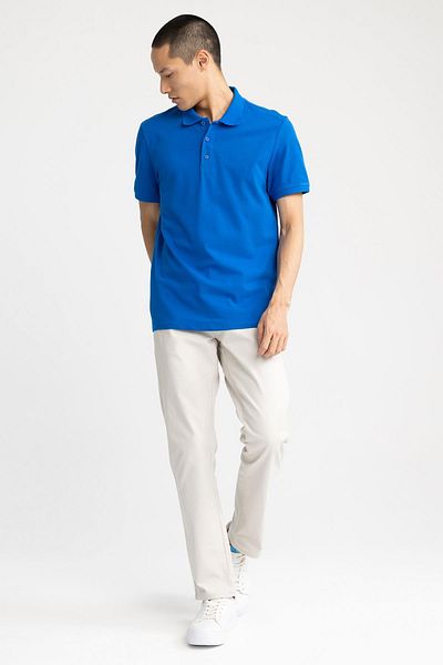 DeFacto Μπλουζάκι Regular Fit Polo 100% βαμβακερό