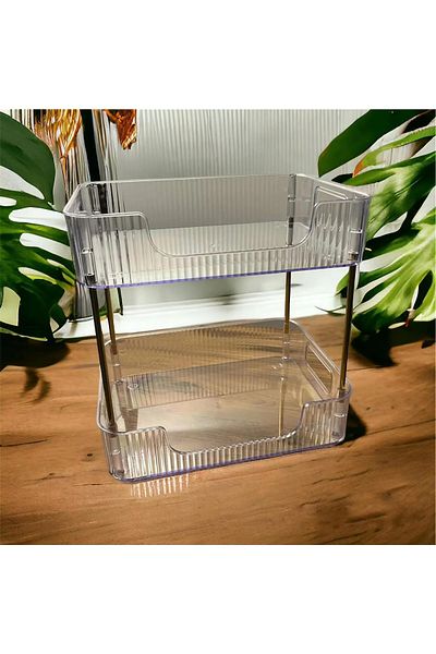 devigo 2 Επίπεδα Μακιγιάζ Organizer Office Organizer Μπάνιο Organizer Κουζίνα Organizer Παρουσίαση