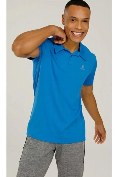 lumberjack M-ct461 Sherman T-sh 3fx T-shirt - - Saks Blue - S - St06313-saks Blue-s