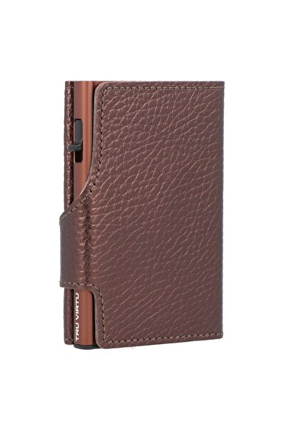 Tru Virtu Click & Slide Kreditkartenetui RFID Leder 6,5 cm