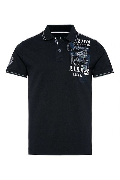 Camp David Poloshirt Base Jumping Kurzarmshirt mit Polokragen
