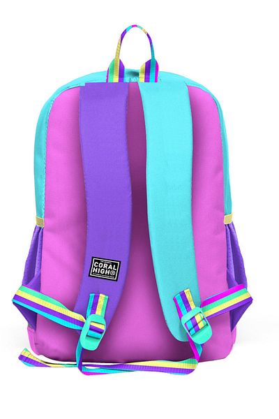 Coral High Kids Pink Pastel Colored School Backpack 23759