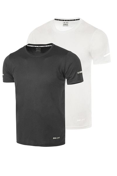 GENIUS STORE Men's Moisture Absorbing Quick Dry Athletic Technical Performance Sports T-shirt DRIFIT-KISAKOL2