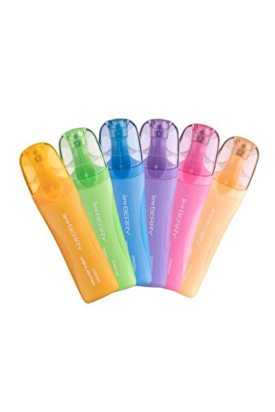 Serve Berry Fosforlu Kalem 12 Renkli Set