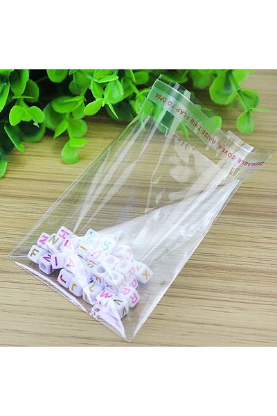 ecenplast Transparent Bag with Tape 10x15 cm 100 Pieces