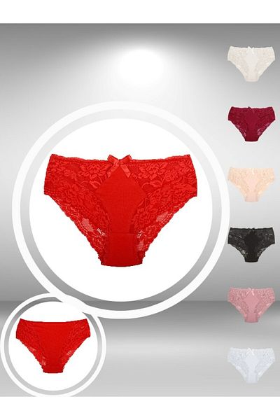ŞahTan Lacy and Cotton Large Size Women's Panties