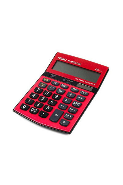 Dağtaş Kırtasiye Noki H-MS010 Kırmızı Hesap Makinesi 12 Haneli