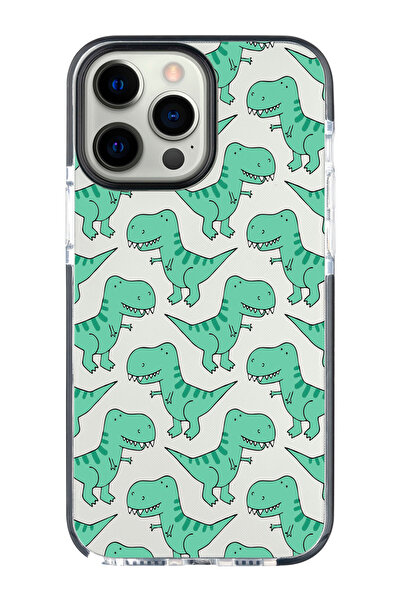 shoptocase Iphone 15 PRO MAX Uyumlu Ultra Korumalı Dinozorlar Desenli Impact ...
