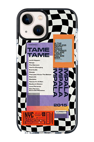 shoptocase Iphone 15 PLUS Uyumlu Ultra Korumalı Dama Tame Desenli Impact Tele...