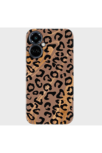 TECNO Camon 19 Pro Kılıf Kamera Korumalı Desenli Baskılı Silikon - leopar
