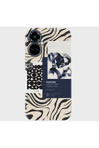 TECNO Camon 19 Pro Kılıf Kamera Korumalı Desenli Baskılı Silikon - mavikolaj