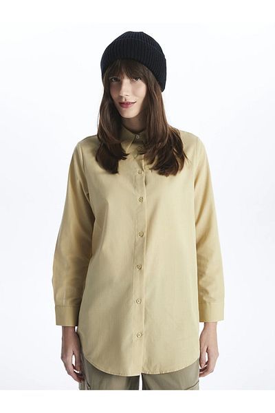 LC Waikiki LCW Modest Women's Straight Long Sleeve Shirt Tunic
