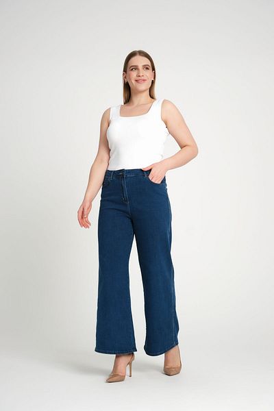 SERRA BÜYÜK BEDEN WIDE LEG PANTS