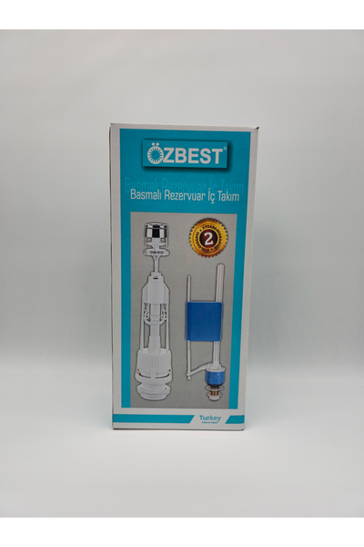 ÖZBEST Basmalı Tek Kademeli Klozet Rezarvuar İç Takımı