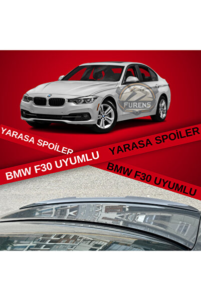 Furens Bmw F30 318 320 325 330 Uyumlu  Bagaj Üstü Yarasa Spoiler Piano Black