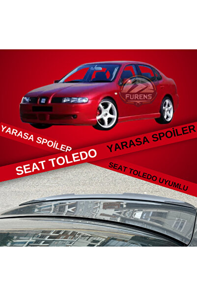 Furens Seat Toledo Uyumlu  Bagaj Üstü Yarasa Spoiler Bagaj Çıtası Piano Black