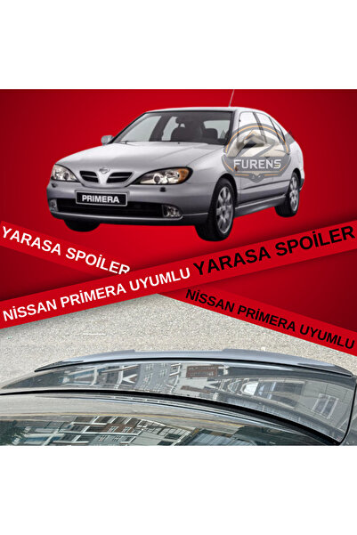 Furens Nissan Primera Bagaj Üstü Slim Yarasa Spoiler Piano Black Parlak Siyah