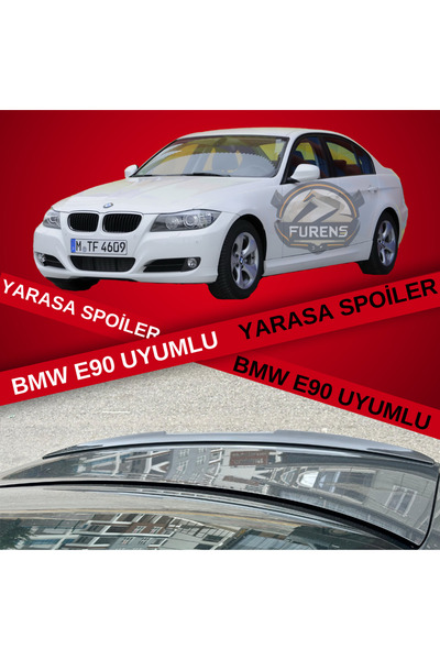 Furens Bmw E90 318 320 325 330 Bagaj Üstü Yarasa Spoiler Piano Black