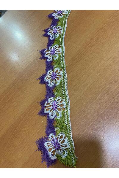 Çiğdem Tuhafiye İğne Oyası Dantel Havlu Kenarı MOR