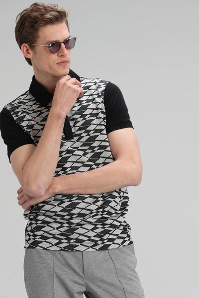 Lufian Brown Smart Erkek Polo Tişört Siyah