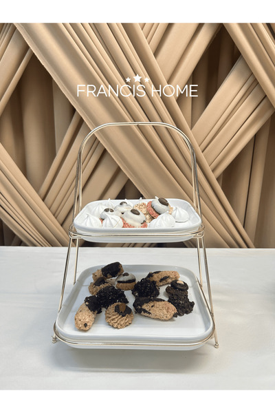 FRANCİS HOME 2 KATLI GÜMÜŞ STAND