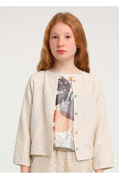 Escabel Lace Cream Cardigan Jacket ( Size 9-14)