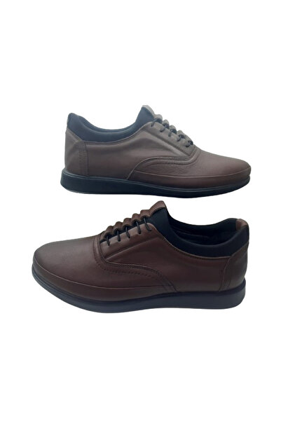 BEREN Muške bež kožne elastične Ortopedski đon svakodnevne moderne cipele