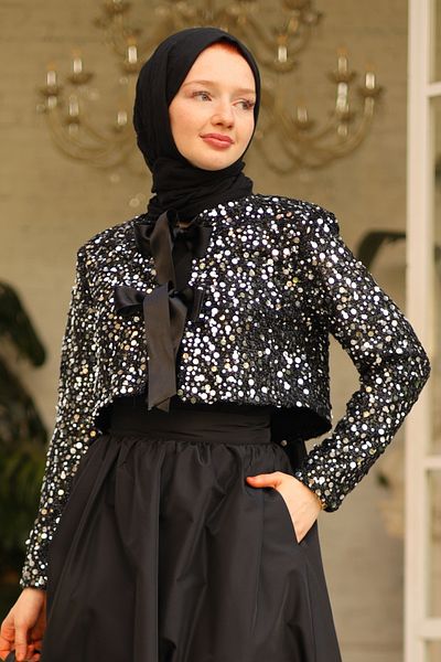 Gizce مجموعة تنورة سترة رمادية من Oys