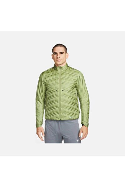 Nike Therma-Fit ADV Repel Down-Fill Running Full-Zip Hoodie Men's green sport...
