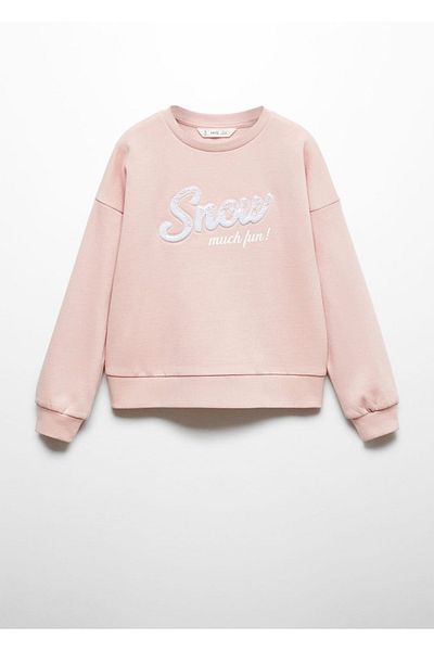 MANGO Kids Stylish Pink Sweatshirt - Kids Fabric
