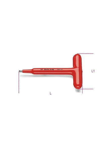 Beta 951mq Insulated T Allen Key 4mm