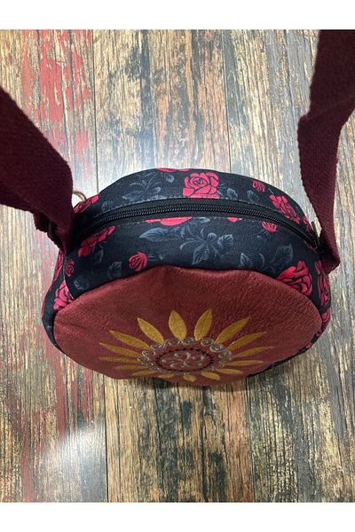 Street Bag Geantă de umăr șinok etnică autentică boemă cu broderie florală