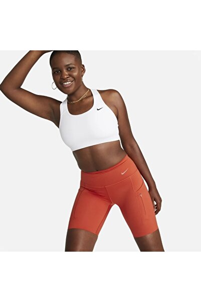 Nike Go Yüksek Destekli Normal Belli Cepli 20 cm Kadın Bisiklet Şortu