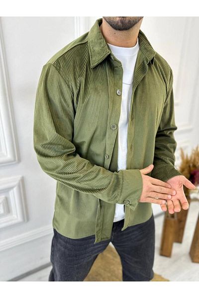 elkumoda Риза Оувърсайз кадифена риза