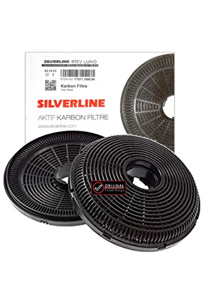 Esty 3471 Siyah 60cm (3471.6.103.05) Davlumbaz Karbon Filtre 2li 1Takım Bacasız Aspiratör Kömür Filtresi