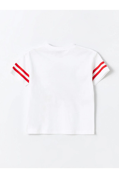 LC Waikiki LCW baby Crew Neck Krátký rukáv Chlapecké tričko Mickey Mouse s potiskem