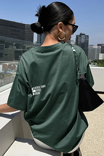 Trend Sizde Tricou unisex Cherish Time Effect Vis imprimat cu design