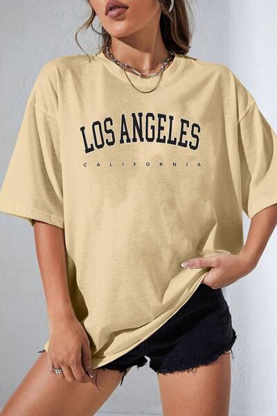 Trend Sizde Unisek Los Angles štampani dizajn majica
