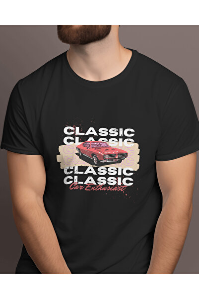 AEMİ Klasična majica za automobil Štampano unisex Oversize kroj T-shirt