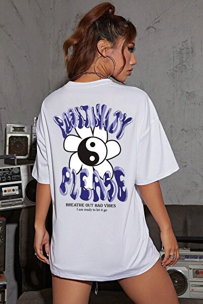 Trend Sizde Tricou unisex cu design imprimat pozitiv