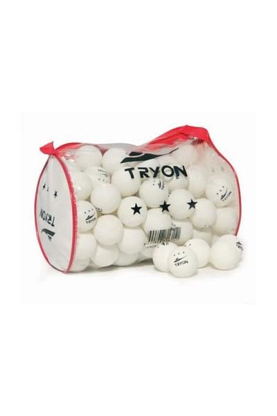 TRYON 1 Star White Table Tennis Ball - 100 Pieces MTT-065