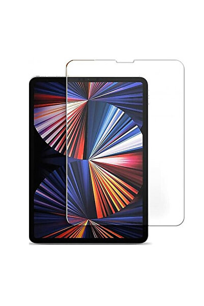 Nettech İpad Pro 12.9 Inç 5.nesil Uyumlu Kılıf Dostu Cam Ekran Koruyucu - Şeffaf