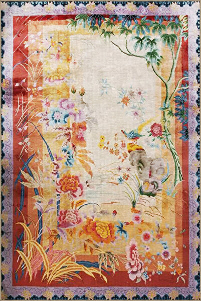 Rugs Modern Halı Covor decorativ modern cu tematică botanică, cu modele abstr...