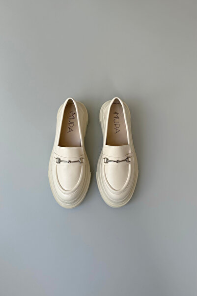 Mupa Shoes Kadın Loafer Ayakkabı BEJ