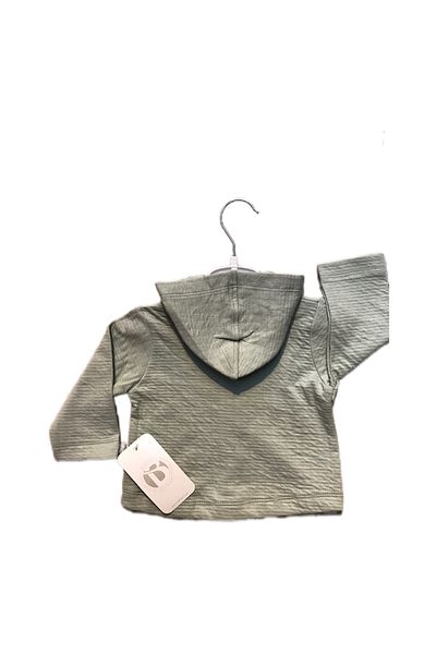 Bebitof Self-printing textile hooded baby cardigan