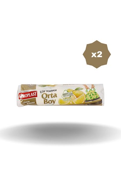 Koroplast GIFTED LEMON SCENTED TRASH BAG MEDIUM SIZE X 2 PIECES